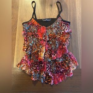 fun y2k patterned tank top